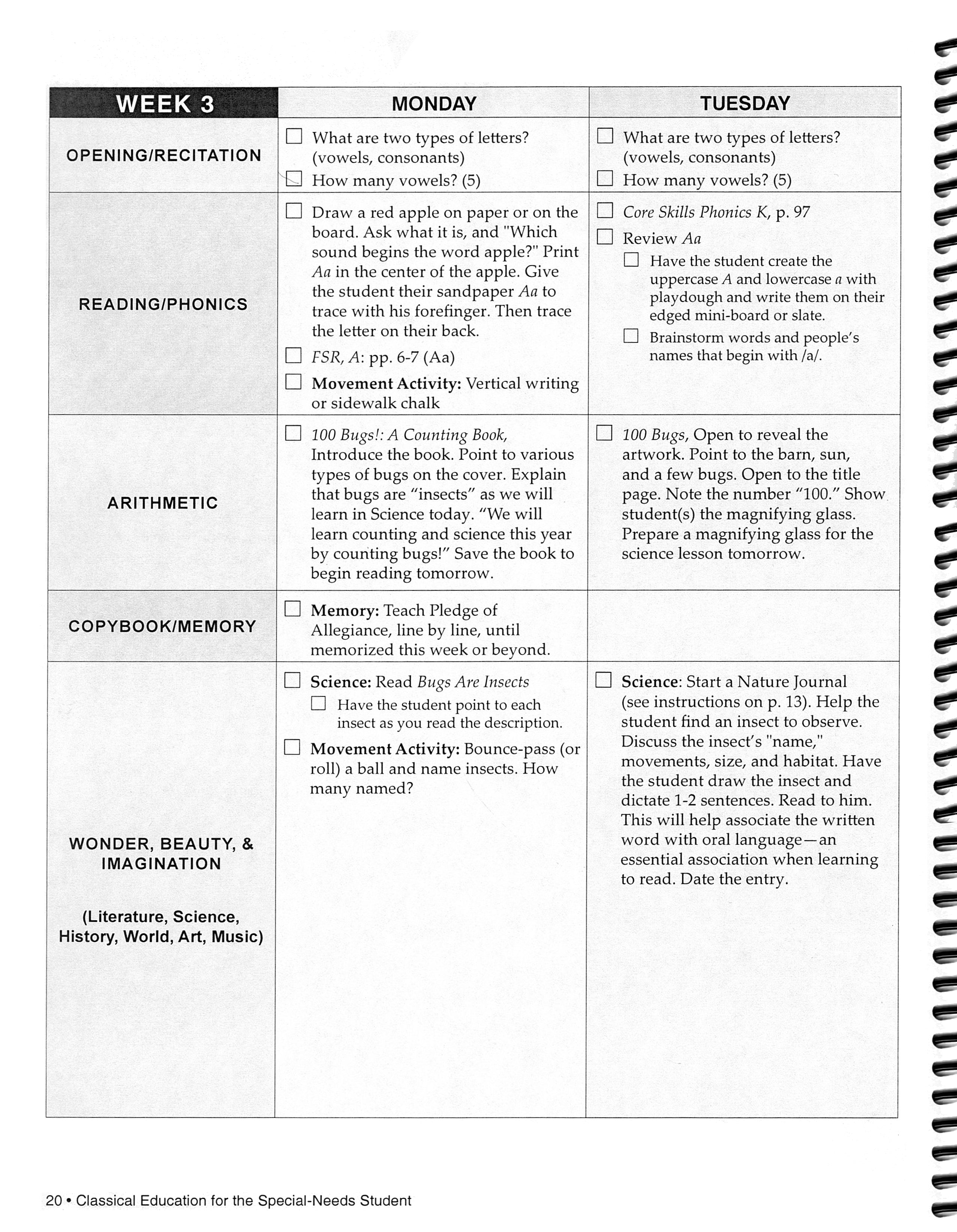 Charter Simply Classical Curriculum Manual: Level 1 (Charter Version)