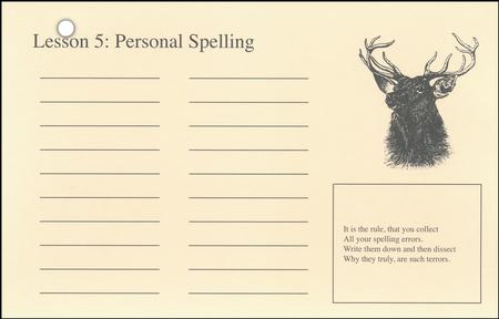 Phonetic Zoo: Personal Spelling Cards