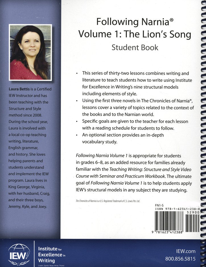 Following Narnia Volume 1: The Lion's Song Student Book (3rd  Edition)