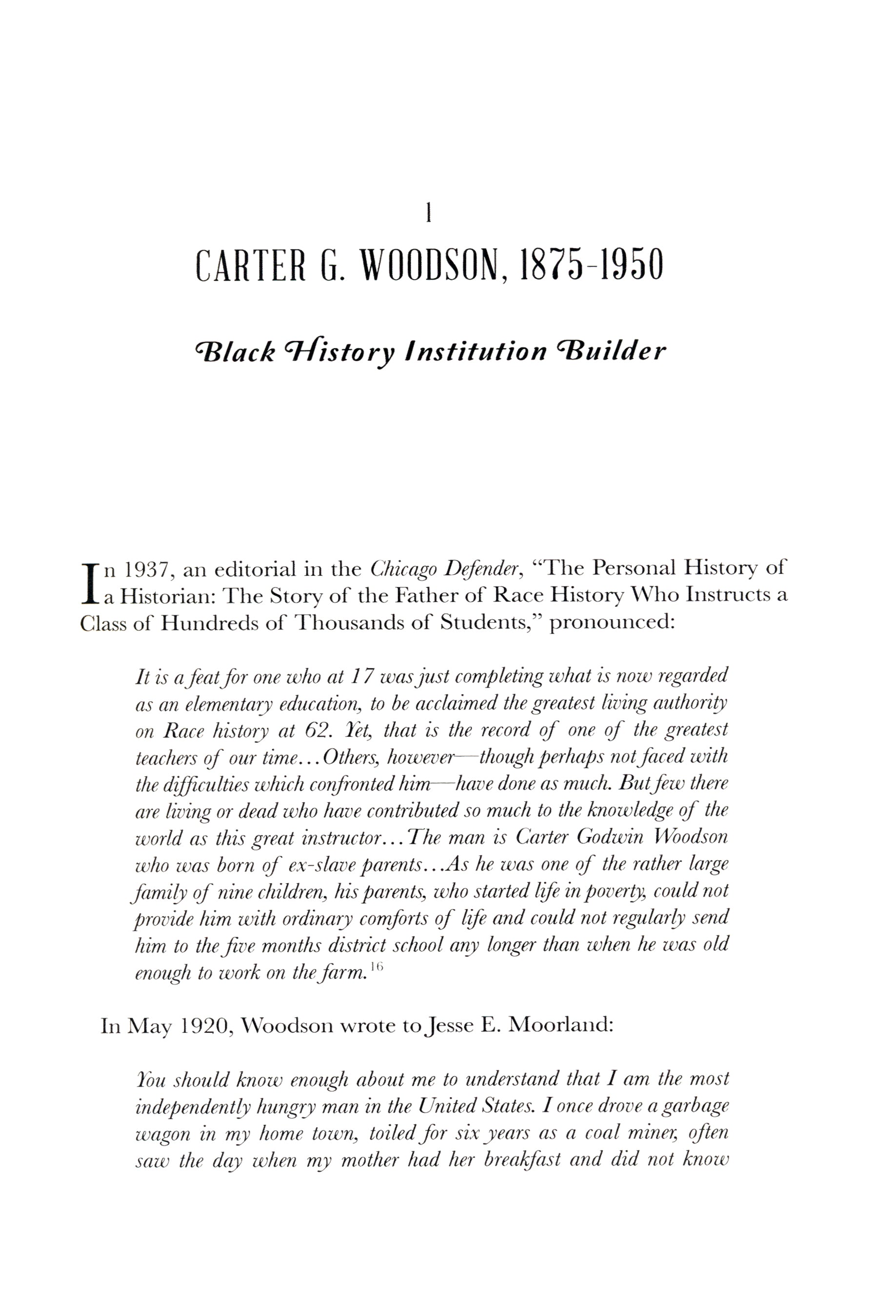 Carter G. Woodson in Washington, D.C.