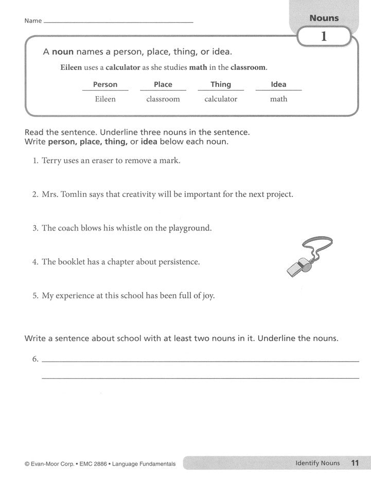 Language Fundamentals, Grade 6