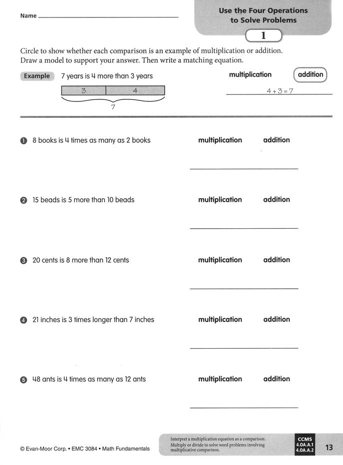 Math Fundamentals Grade 4