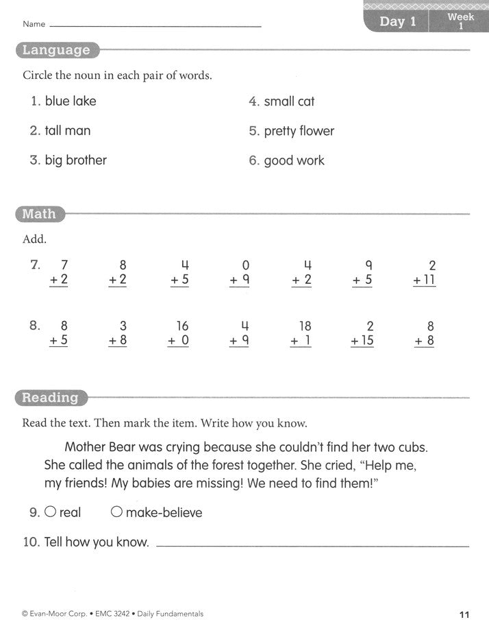 Daily Fundamentals, Grade 2