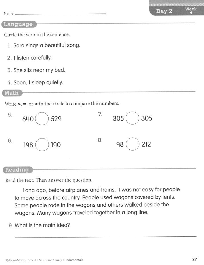 Daily Fundamentals, Grade 2