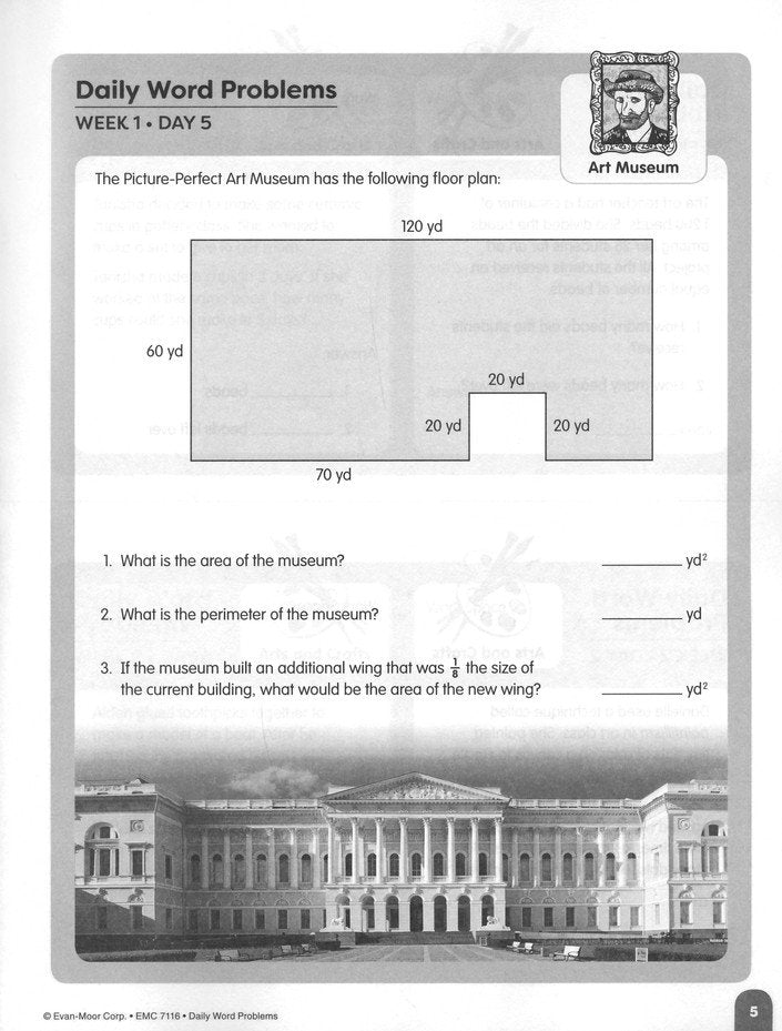 Daily Word Problems, Grade 6 Student Workbook