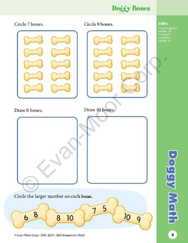 Skill Sharpeners Math, Grade 1 (2021 revised edition)