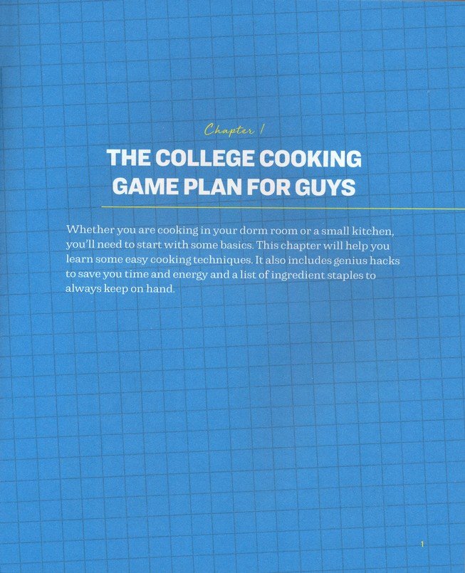 Easy College Cookbook for Guys: Effortless Recipes to Learn the Basics of Cooking