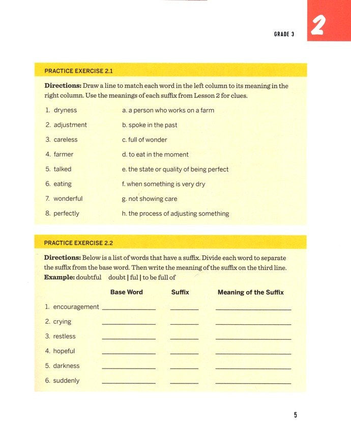 Vocabulary Workbook for Grades 3, 4, and 5: 120+ Simple Exercises to Improve Reading, Spelling, and Word Usage