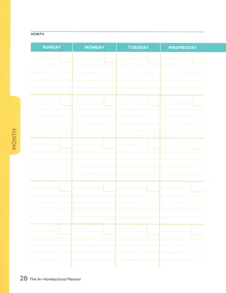 The A+ Homeschool Planner: Plan, Record, and Celebrate Each Child's Progress