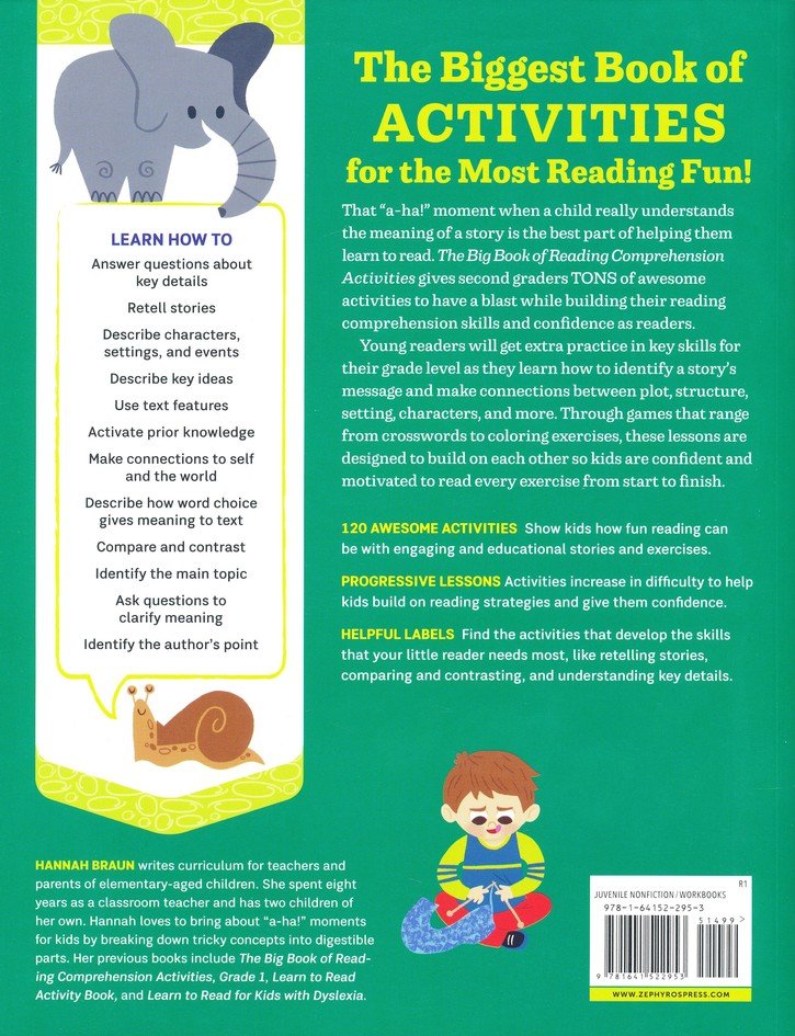 The Big Book of Reading Comprehension Activities, Grade 2: 120 Activities for After-School and Summer Reading Fun