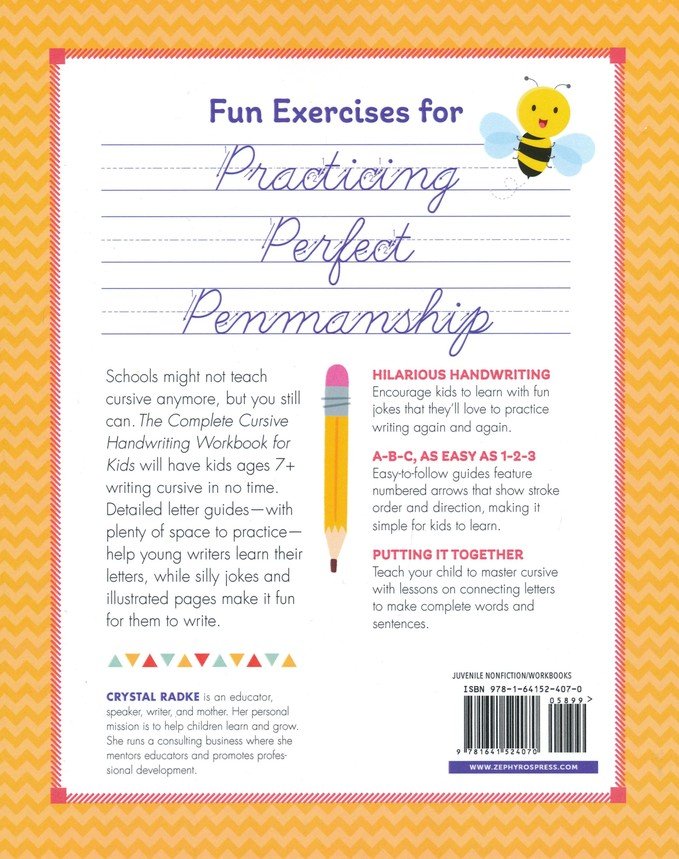 The Complete Cursive Handwriting Workbook for Kids: Laugh, Learn, and Practice the Alphabet with Silly Jokes