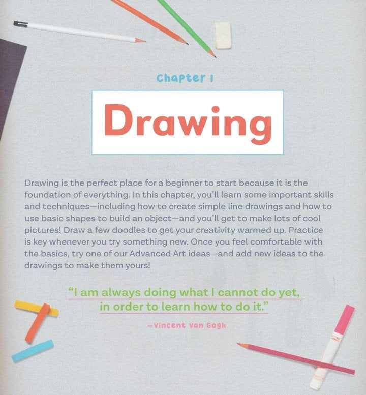 The Beginner Art Book for Kids: Learn How to Draw, Paint, Sculpt, and More!