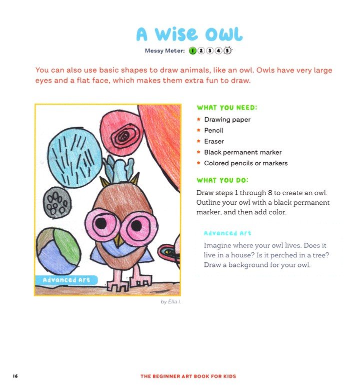 The Beginner Art Book for Kids: Learn How to Draw, Paint, Sculpt, and More!