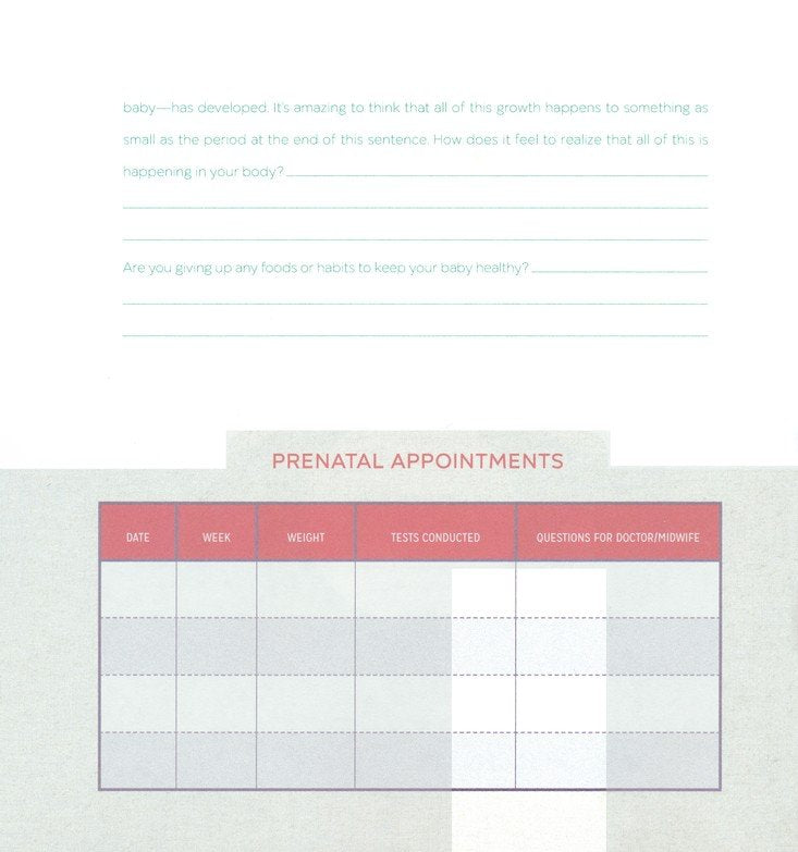 The First-Time Mom's Pregnancy Journal: Monthly Checklists, Activities, & Journal Prompts