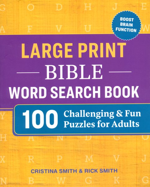 Large Print Bible Word Search Book: 100 Fun Large-Print Bible-Based Puzzles to Challenge Your Brain