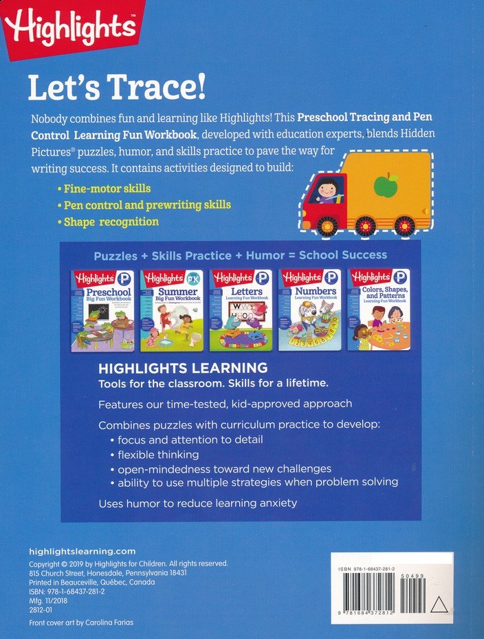 Highlights Preschool Learning Workbook Pack