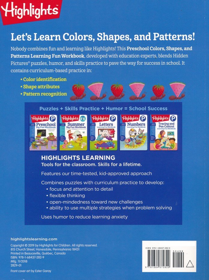 Highlights Preschool Learning Workbook Pack