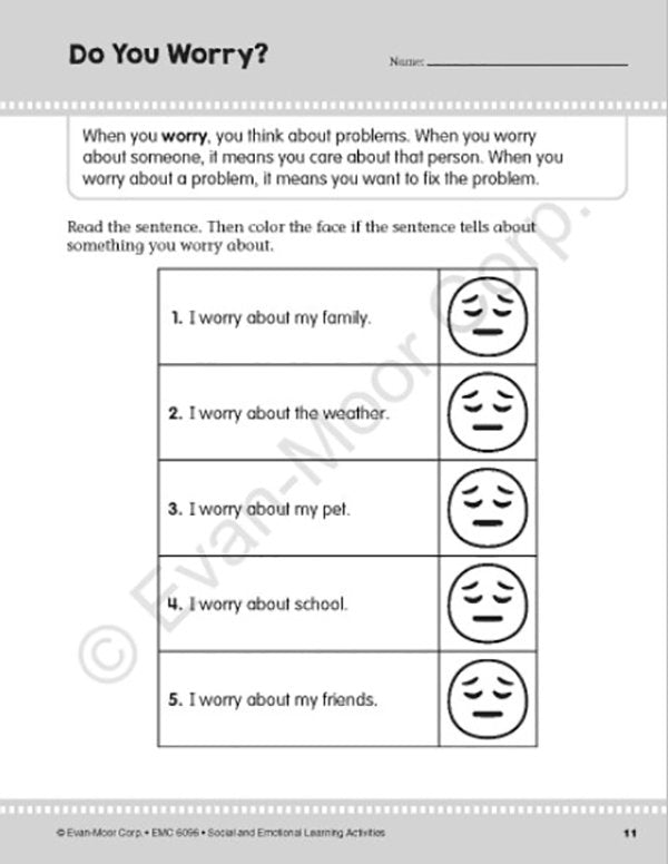 Social and Emotional Learning Activities, Grades 1 & 2