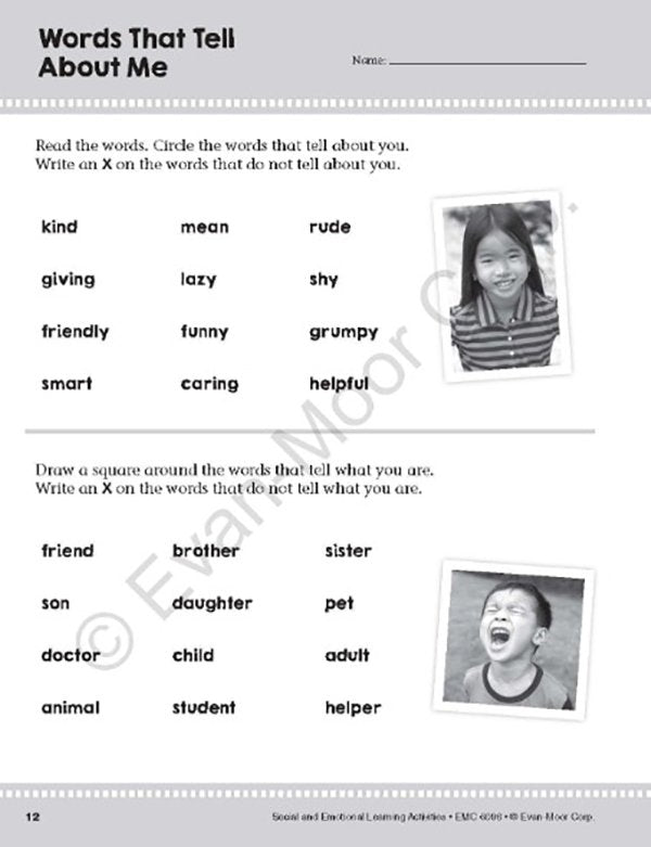 Social and Emotional Learning Activities, Grades 1 & 2