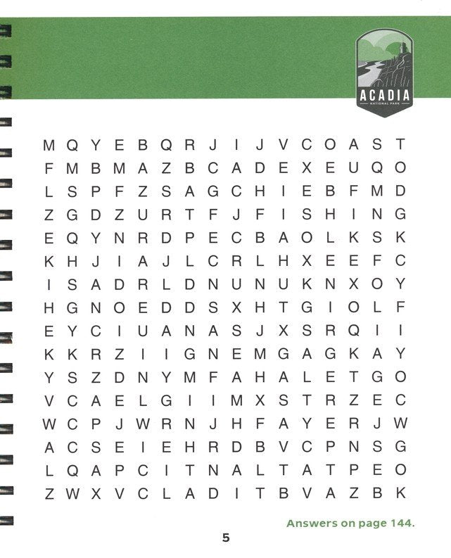 Brain Games National Parks Word Search Puzzles