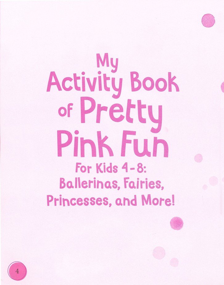 My Activity Book of Pretty Pink Fun