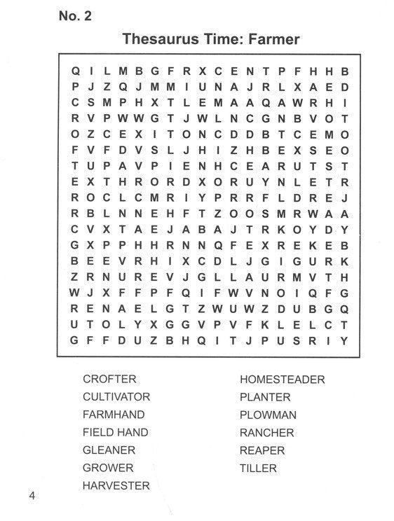 John Deere Word Search