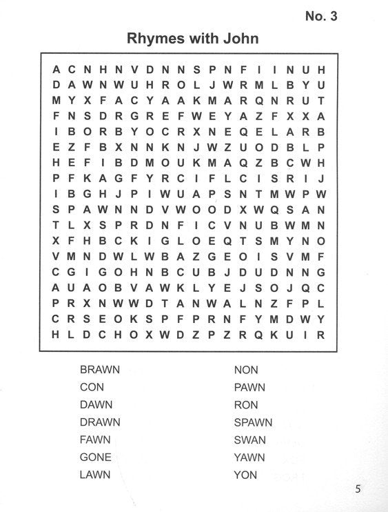 John Deere Word Search