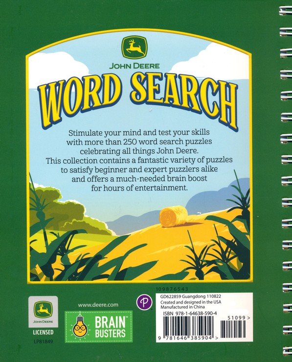 John Deere Word Search