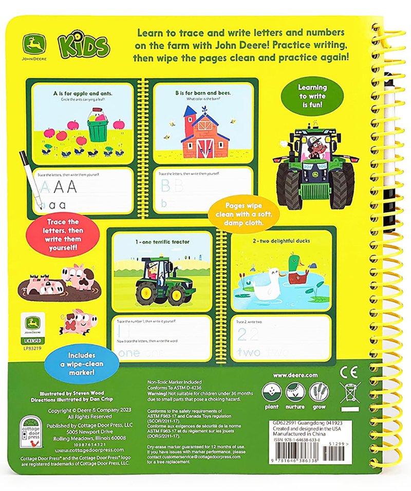 John Deere Kids Write & Erase