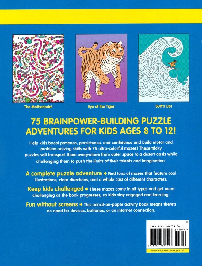 Challenging Mazes for Kids: 75 Full-Color Mazes Including Find-the-Item and 3-D Fun!