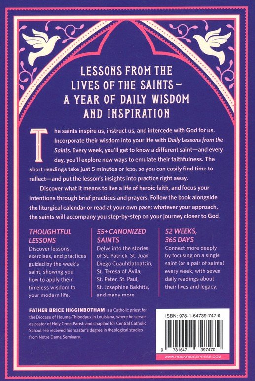 Daily Lessons from the Saints: 52 Weeks of Inspiration and Encouragement