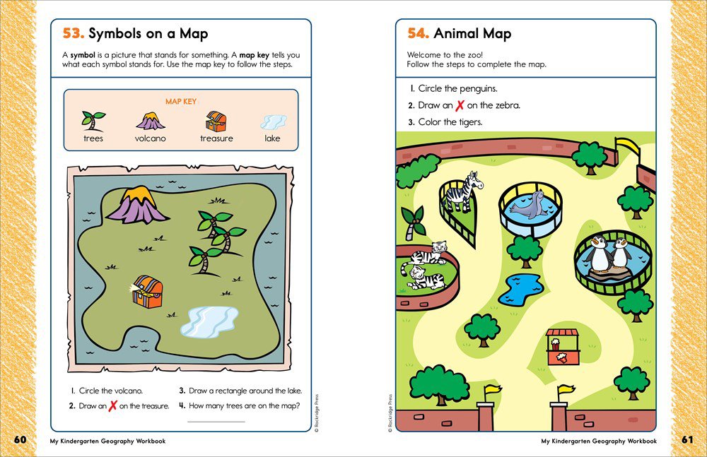 My Kindergarten Geography Workbook: 101 Games & Activities To Support Kindergarten Geography Skills