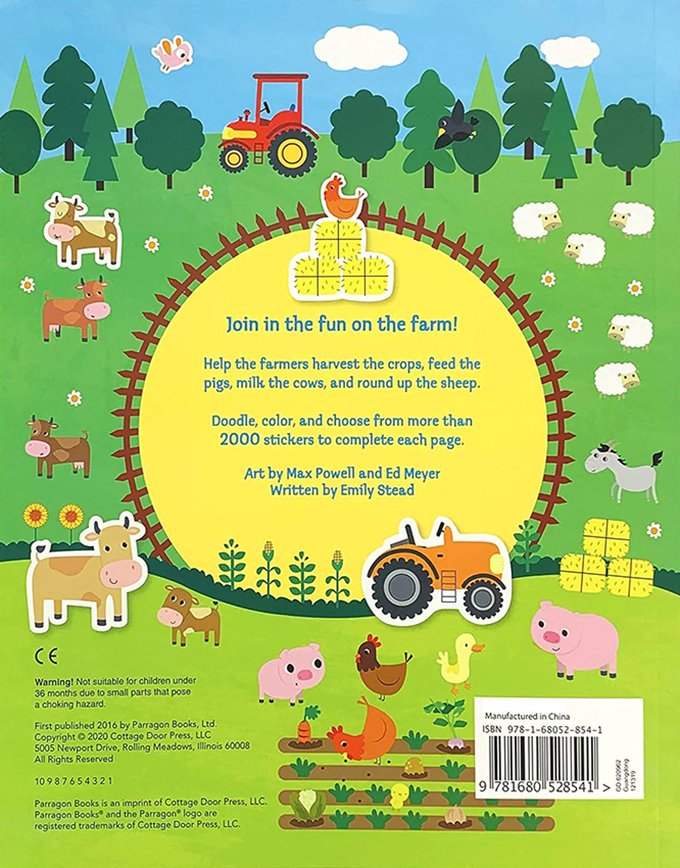 2000 Stickers Busy Farm Activity Book