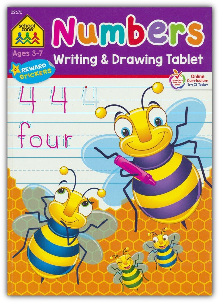 Numbers Writing & Drawing Tablets Ages 3-7