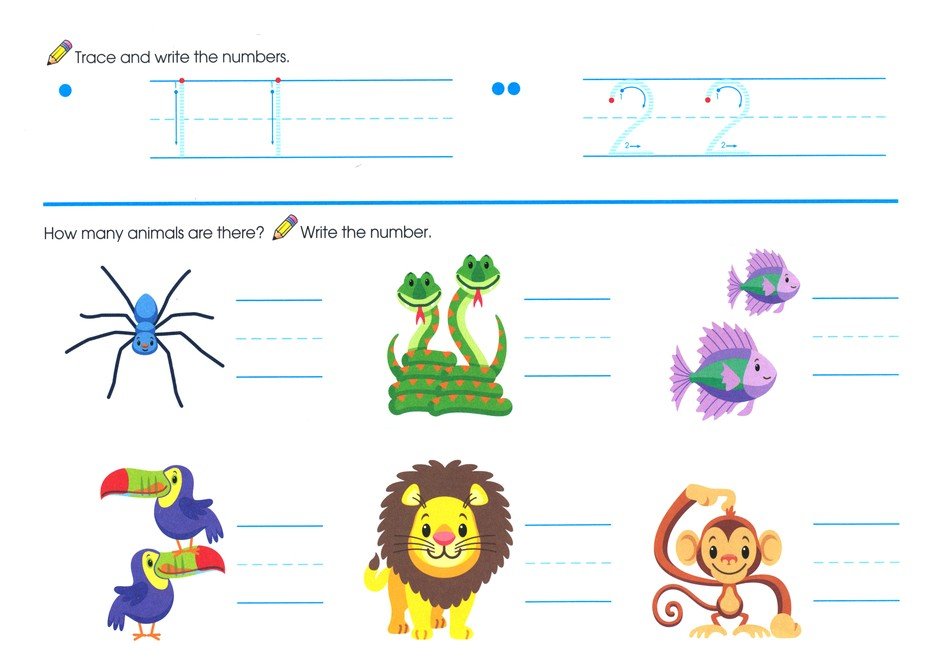 Numbers Writing & Drawing Tablets Ages 3-7