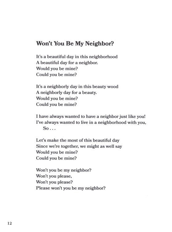 A Beautiful Day in the Neighborhood: The Poetry of Mister Rogers