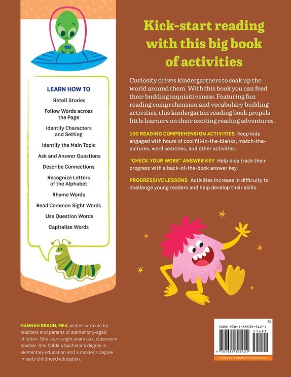 The Big Book of Reading Comprehension Activities, Grade K: 100 Activities for After-School and Summer Reading Fun