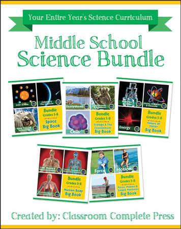 Middle School Science Bundle, Grades 5-8