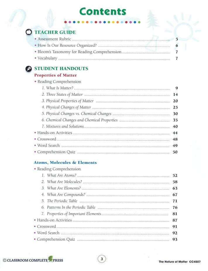 Middle School Science Bundle, Grades 5-8