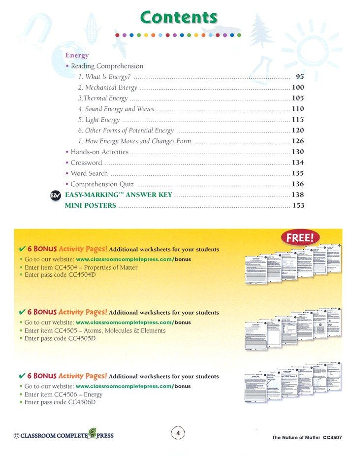 Middle School Science Bundle, Grades 5-8