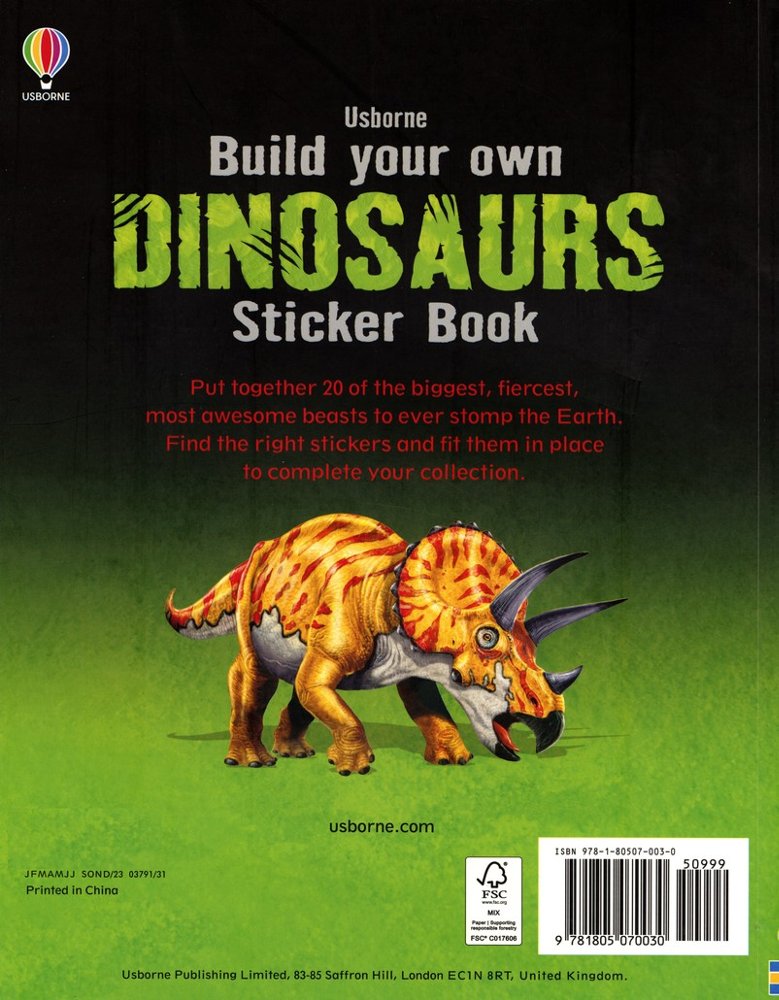 Build Your Own Dinosaurs Sticker Book