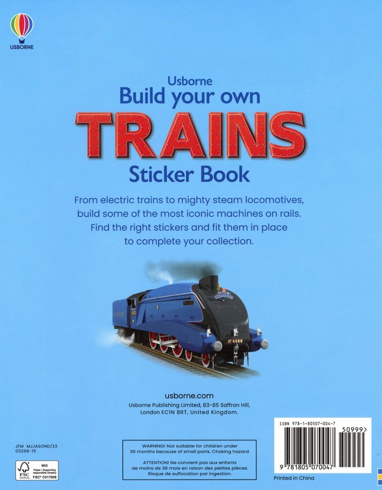 Build Your Own Trains Sticker Book