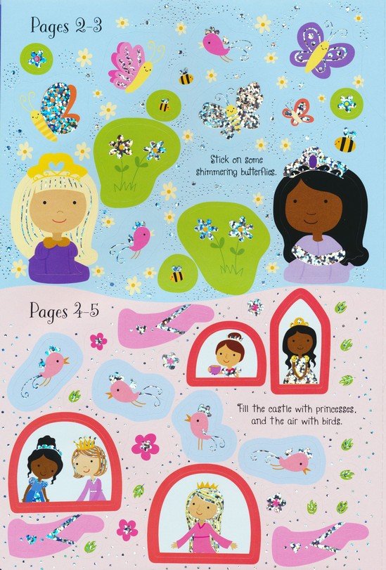 Sparkly Princesses Sticker Book