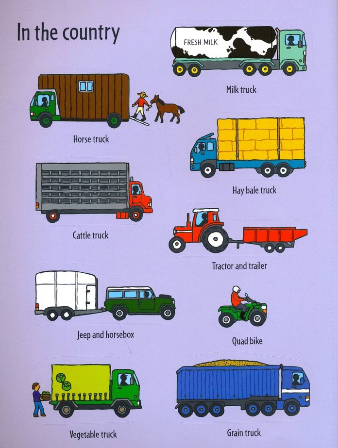 First Sticker Book Trucks