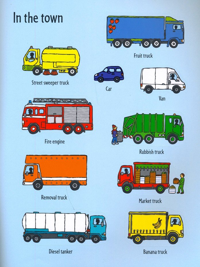 First Sticker Book Trucks