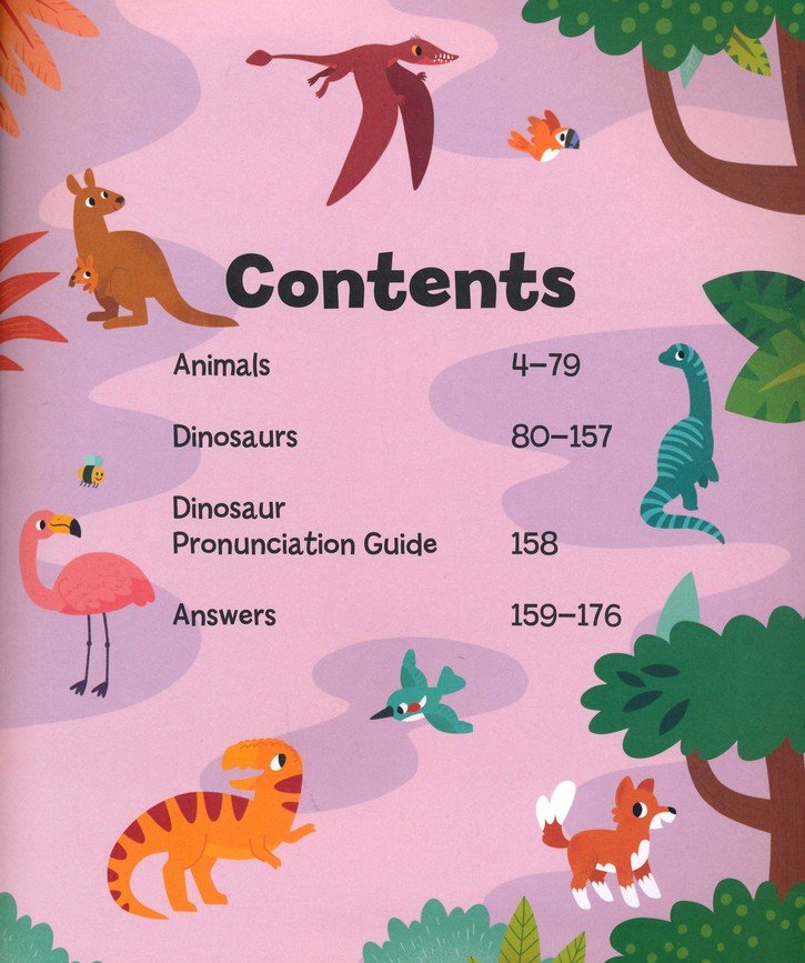 Search and Find: Wild Animals, Dinosaurs, Sea Creatures