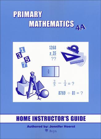 Singapore Math Primary Math Home Instructor's Guide 4A