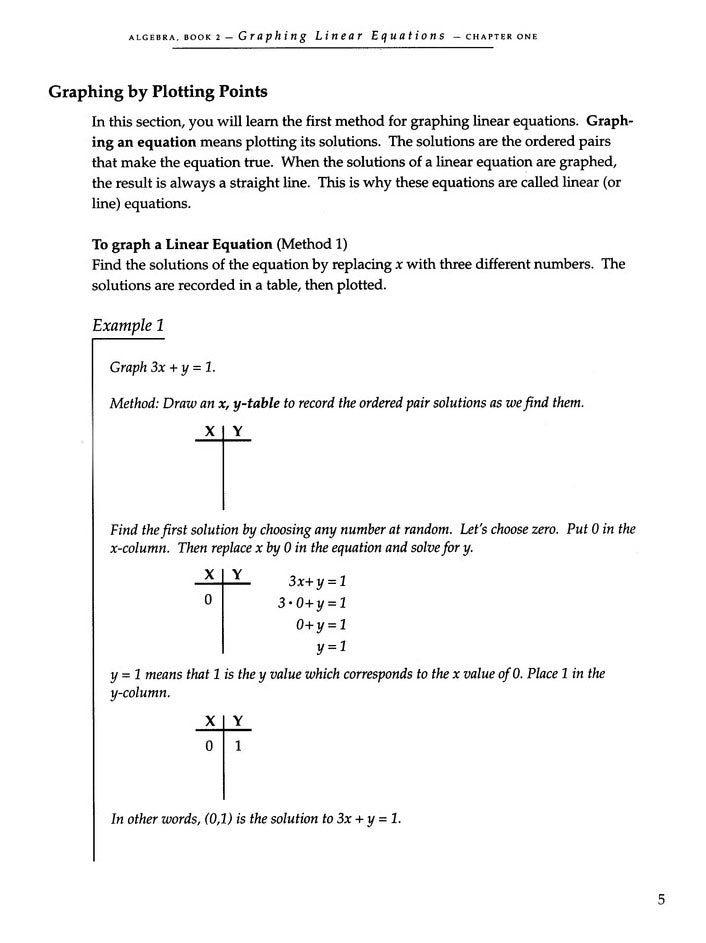 Straight Forward Math Series: Algebra, Book 2