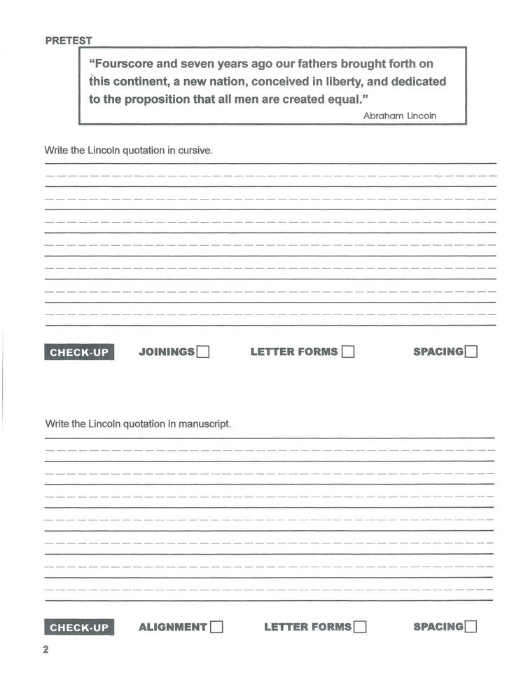 Original Handwriting: Writing for Learning (Book F, Grade 5)