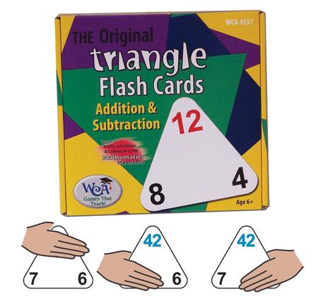 Original Triangle Flash Cards: Addition & Subtraction